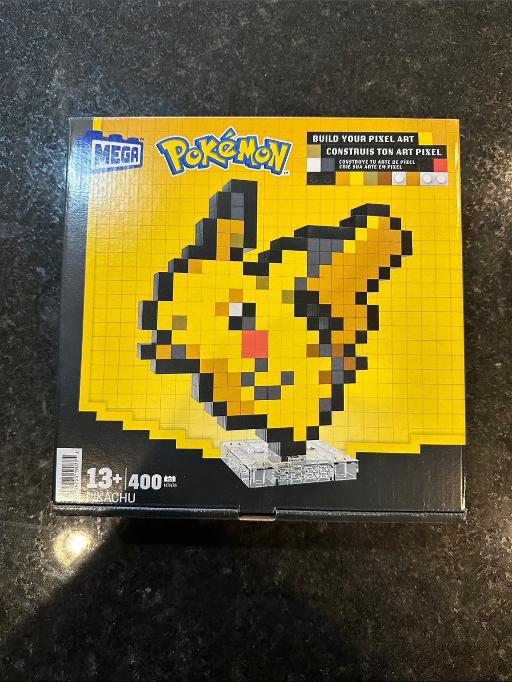Mega Pokémon Pikachu Pixel Art Building Set - Yellow